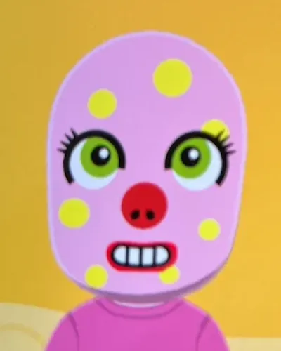 Mii portrait of Mr Blobby