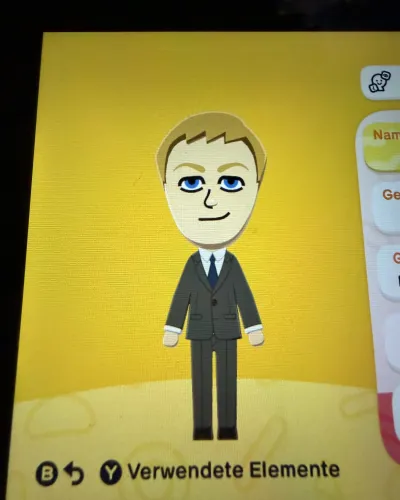 Mii-Porträt von Barney Stinson