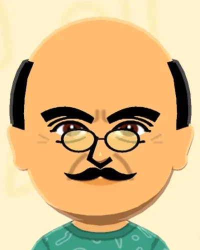 Mii-Porträt von Hercule Poirot