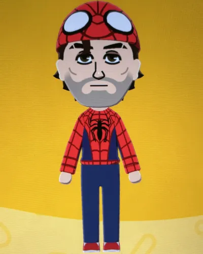 Mii portrait of Spider-Man