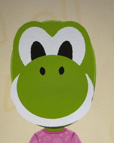 Mii portrait of Yoshi