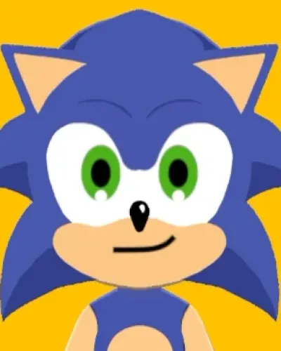 Mii-Porträt von Sonic the hedgehog