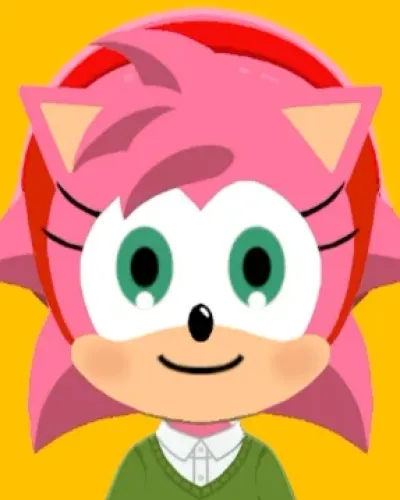 Mii-Porträt von Amy Rose "Rosy the Rascal"