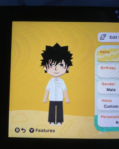 Mii-Porträt von Megumi Fushiguro