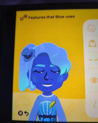Mii-Porträt von Blue