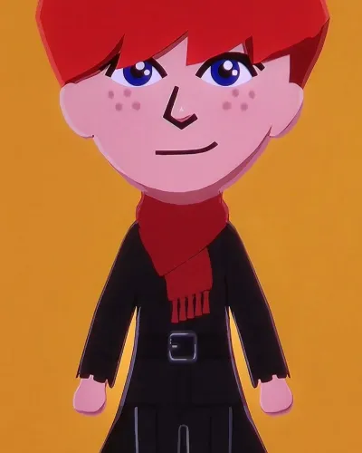Mii-Porträt von Ron Weasly