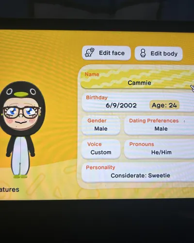 Mii-Porträt von Cammie