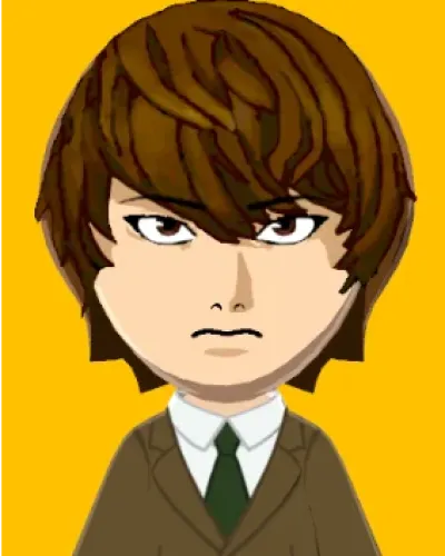 Mii-Porträt von Light Yagami