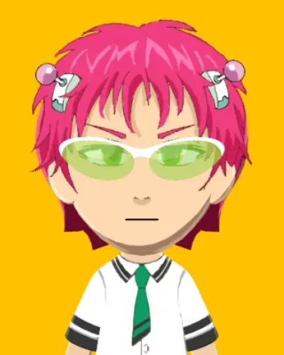 Mii portrait of Saiki Kusuo