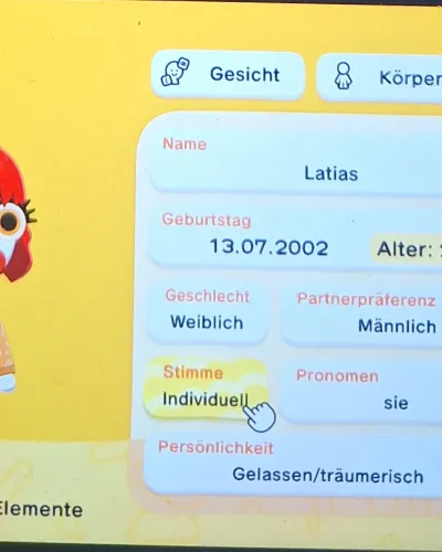 Mii-Porträt von Latias
