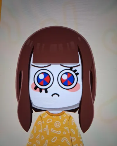 Mii portrait of Pomni