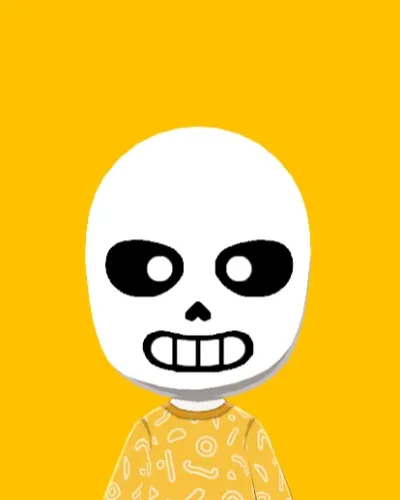 Mii-Porträt von Sans (Classic)