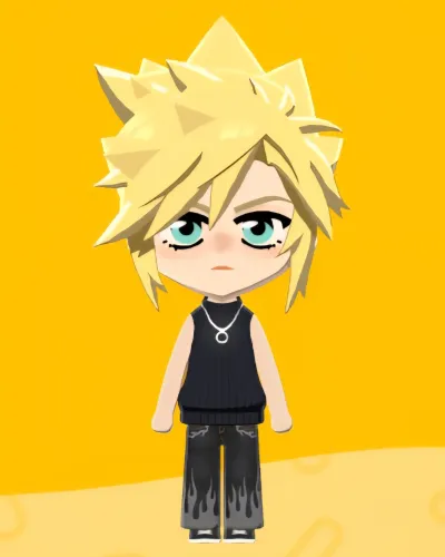Mii-Porträt von Cloud Strife