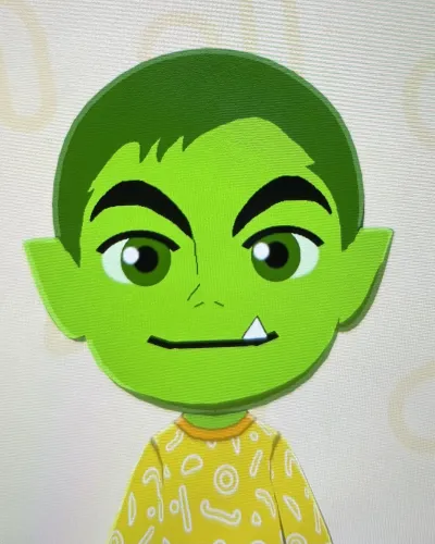 Mii portrait of Beast Boy