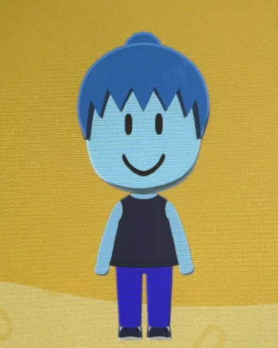 Mii-Porträt von Blue (Noob)