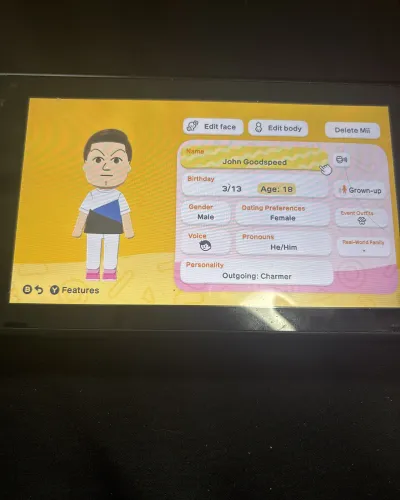 Mii portrait of John Goodspeed