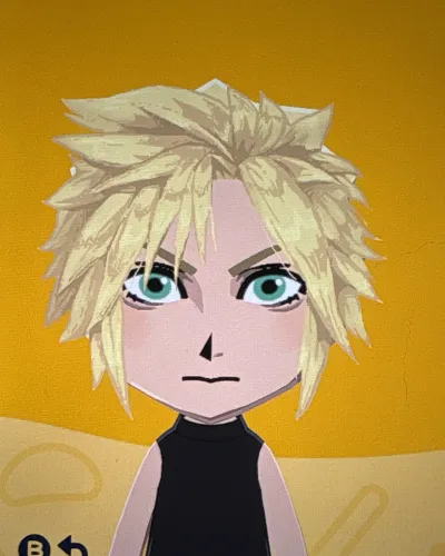 Mii-Porträt von Cloud Strife
