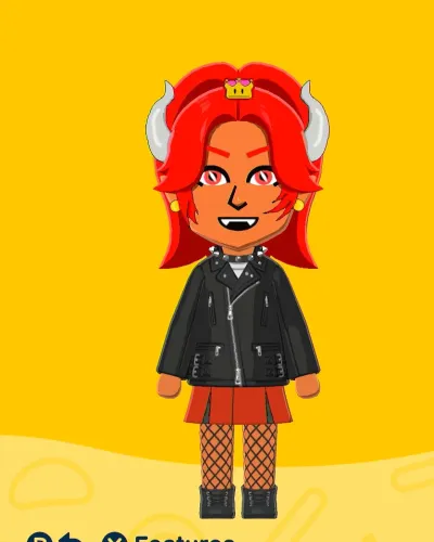 Mii-Porträt von Bowsette