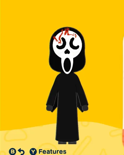 Mii-Porträt von Ghost Face