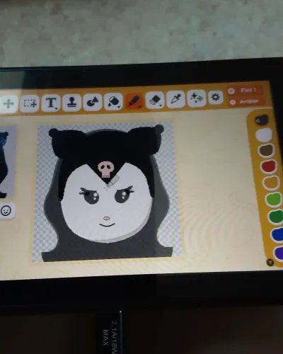 Mii portrait of Kuromi