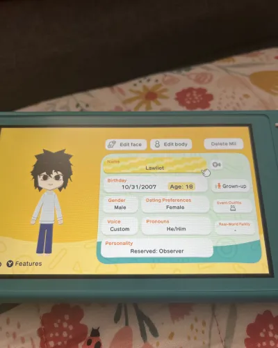 Mii-Porträt von Lawliet
