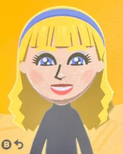 Mii-Porträt von Blondie Lockes