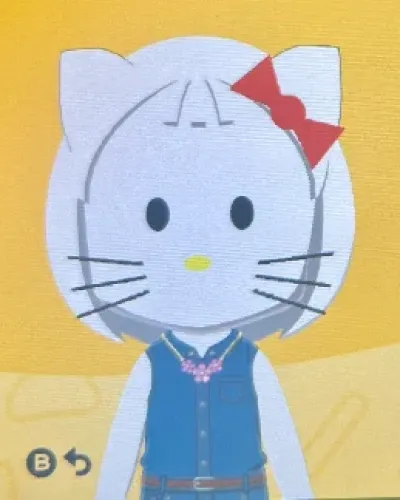 Mii portrait of Hello Kitty