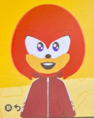 Mii portrait of Knuckles