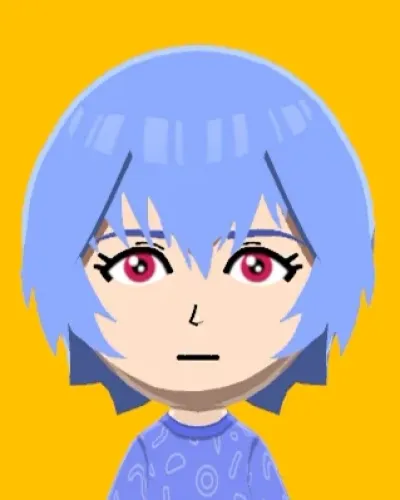 Mii-Porträt von Rei Ayanami