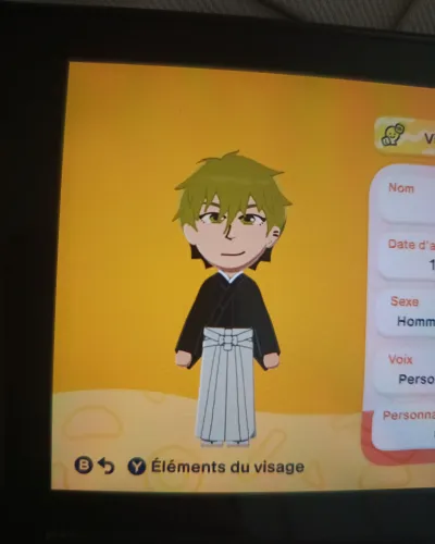 Mii portrait of Naoya Zenin