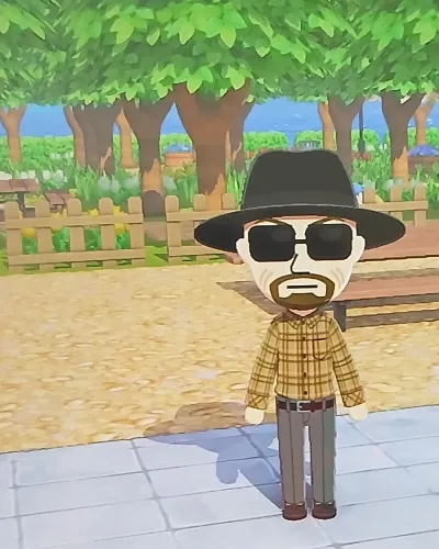 Mii portrait of HEISENBERG (Walter White)