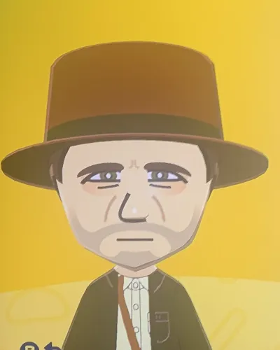 Mii-Porträt von Indiana Jones