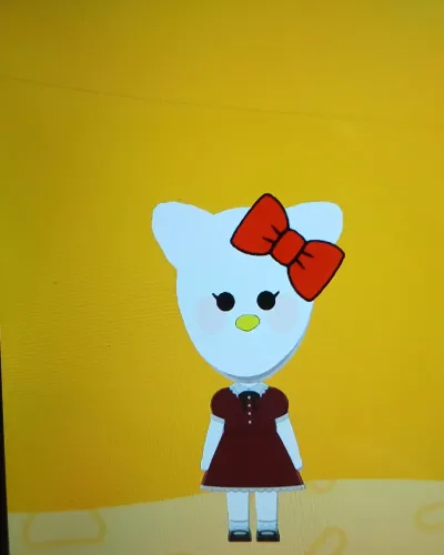 Mii portrait of Hello kitty