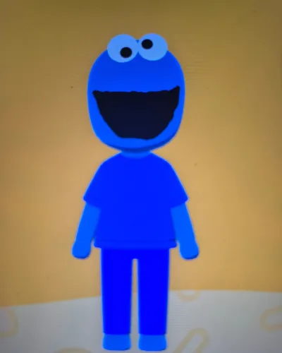 Mii portrait of Cookie Monster