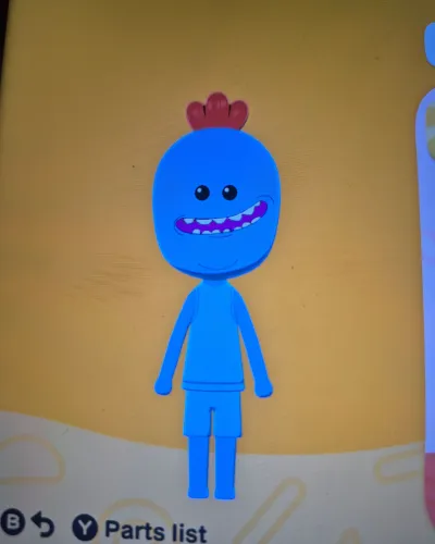 Mii portrait of Mr. Meeseeks
