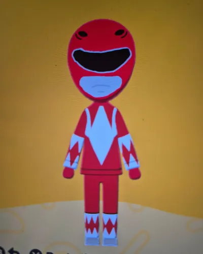 Mii portrait of Red Power Ranger