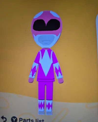 Mii portrait of Pink Power Ranger
