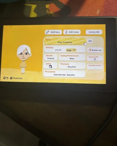 Mii portrait of Pike Trickfoot