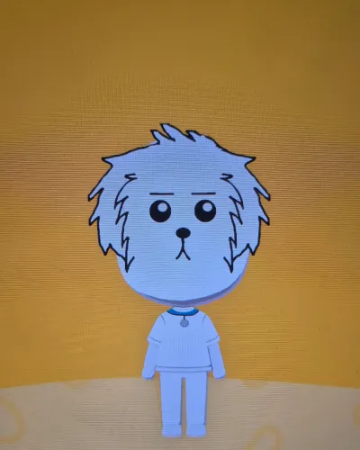 Mii portrait of Snuffles/Snowball