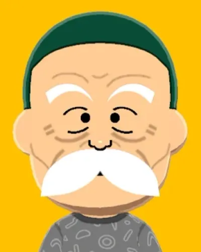 Mii-Porträt von Grandpa Gohan