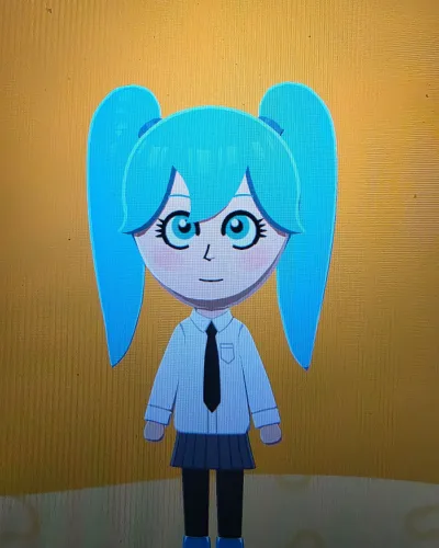 Mii portrait of Hatsune Miku