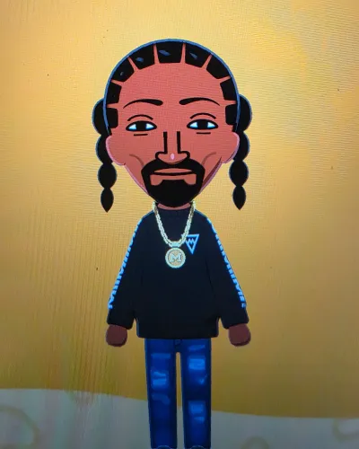 Mii portrait of Snoop Dogg