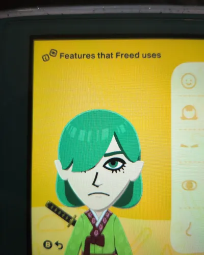 Mii-Porträt von Freed Justine