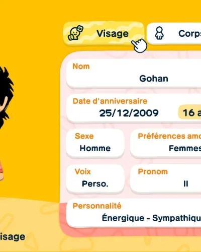 Mii portrait of Gohan (my AU version)