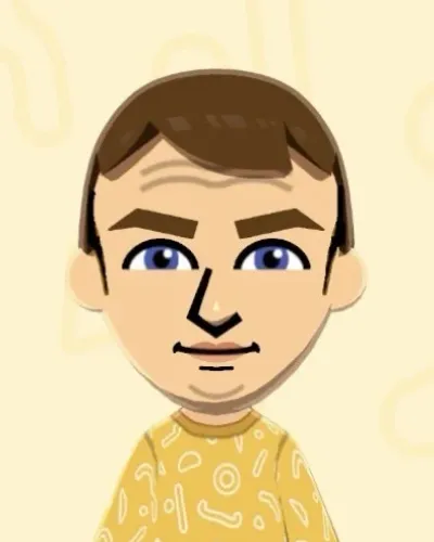 Mii portrait of Emmanuel Macron