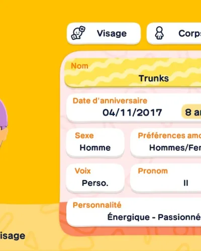 Mii portrait of kid trunks (dbs)