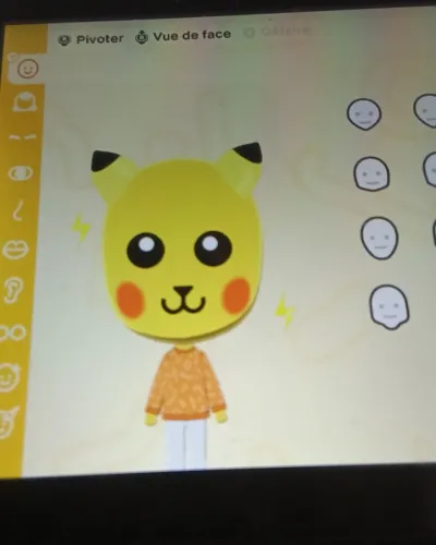 Mii-Porträt von Pikachu