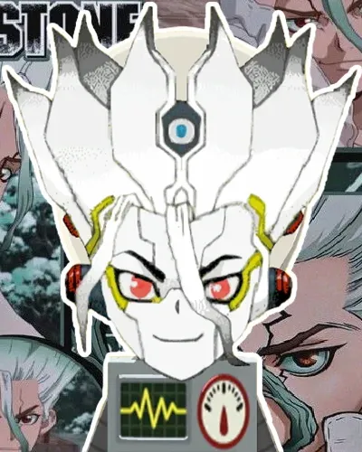 Mii-Porträt von Mecha Senku