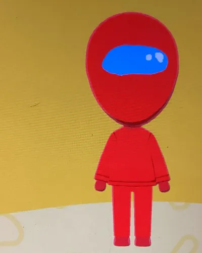 Mii-Porträt von Red among us