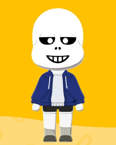 Mii-Porträt von Sans (New Version)